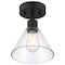 Access Lighting Port Nine Martini, Martini LED SemiFlush, Matte Black Finish, Clear Glass 63146LEDDLP-MBL/CLR - alternate 2